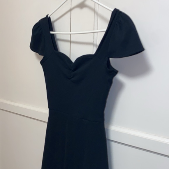 Wild Fable Small Black Cap Short Sleeve Fit & Flare Knit Skater Dress - Picture 7 of 8